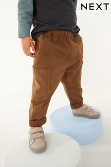 Tan Brown Side Pocket Pull-On Trousers (3mths-7yrs) (C05350) | TRY 316 - TRY 374