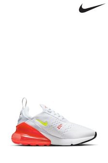 Nike White/Coral Air Max 270 Trainers (C05352) | 111 €