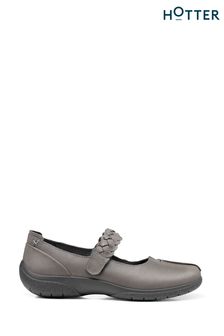 Hotter Grey Shake II Touch Fastening Shoes (C05457) | ₪ 396