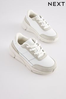 White Leather Trainers (C05676) | €18 - €23