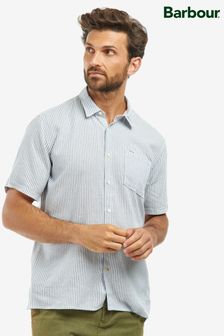 Barbour® Navy Blue Deerpark Stripe Short Sleeve Shirt (C05748) | 43 €