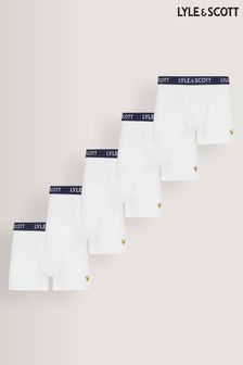 Lyle & Scott Miller Underwear White Trunks 5 Pack (C05946) | TRY 1.061