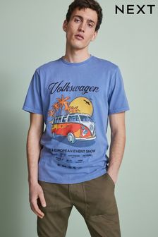 Blue Volkswagen License Print T-Shirt (C05962) | 15 €