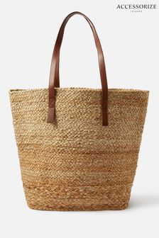 Accessorize Natural Jute Shopper Bag (C06021) | 43 €