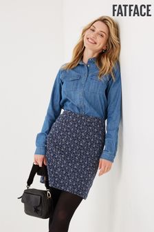 FatFace Blue Jennie Wave Dot Jersey Skirt (C06332) | €53