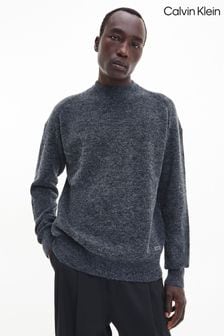 Calvin Klein Grey Knit High Neck Jumper (C06908) | €119