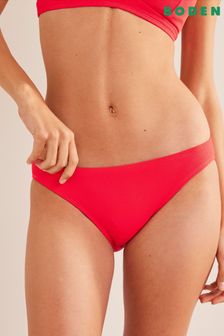 Boden Red Classic Texture Bikini Bottoms (C07232) | DKK177