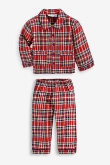 JoJo Maman Bébé Red Classic Tartan Pyjamas (C07376) | SGD 43