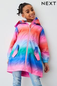 Pink Ombre Shower Resistant Rainbow Cagoule Jacket (3-16yrs) (C07510) | €21 - €26
