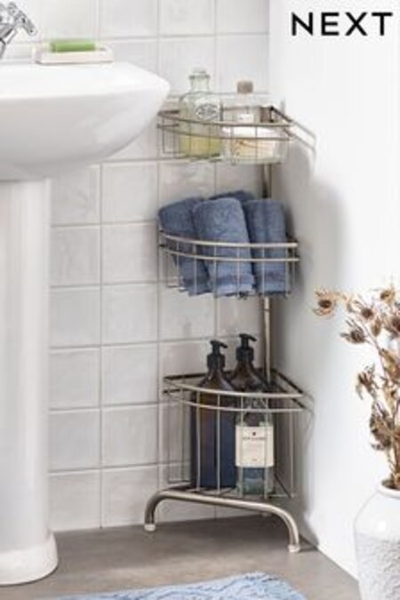 Chrome Wire Corner Caddy (C07532) | 45 €
