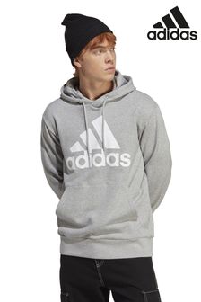 Grau - adidas Sportswear Essentials Frottee-Kapuzensweatshirt mit großem Logo (C07736) | 62 €
