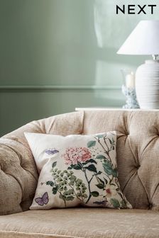 Mauve Purple Reflection Floral Cushion (C08082) | 87 zł