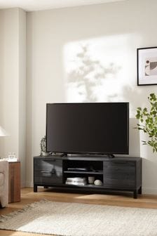 Black Bronx Up to 65 inch Oak Effect TV Unit (C08128) | €430