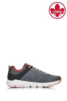 Rieker Mens Grey Evolution 01 Lace-up Trainers (C08169) | ₪ 396