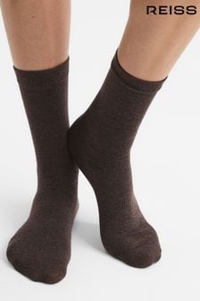 Reiss Mushroom Celine Fine Wool Loafer Socks (C08237) | €21