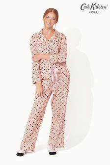 Cath Kidston Bcn Langer, gewebter Pyjama, Pink (C08277) | 45 €