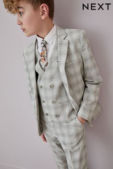 Grey Check Jacket Skinny Fit Suit (12mths-16yrs) (C08504) | 171 zł - 213 zł