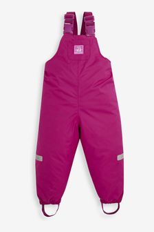 JoJo Maman Bébé Berry Pink Pack-Away Waterproof Dungarees (C08519) | HK$329