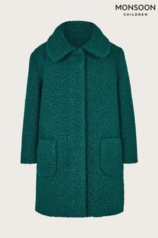 Сине-зеленая куртка из меха с миской Monsoon (C08644) | €40 - €47