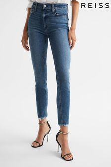 Reiss Hoxton Ankle Paige High Rise Crop Skinny Jeans (C08782) | ‏1,257 ‏₪