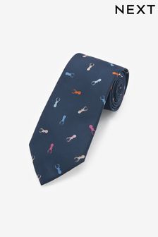 Blue Stag Pattern Tie (C08924) | $18