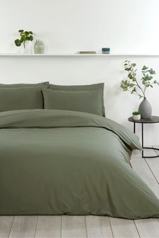 Percale Unifarbene Bett- und Kissenbezüge aus 100 % Baumwolle im Set, Fadendichte: 200 (C09031) | 36 € - 70 €