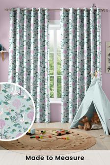 Sara Miller Pale Blue Riverbank Tales Made To Measure 100% Cotton Curtains (C09044) | €142