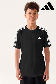 adidas Black Sportswear Future Icons 3-Stripes T-Shirt (C09232) | €24