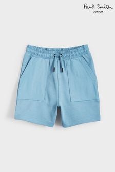 Paul Smith junior Bleu Shorts contrastant en nylon pour garçon (C09411) | €42