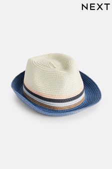 Blue Stripe Trilby Hat (1-16yrs) (C09434) | $18 - $25