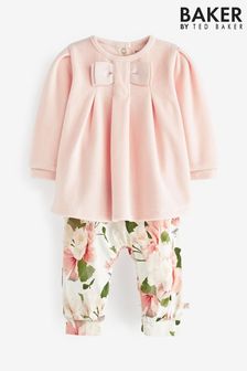 Baker by Ted Baker Pink Velour Rompersuit (C09545) | €21.50 - €24