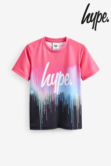 Hype. Girls Pink Drip Script T-Shirt (C09725) | 115 SAR