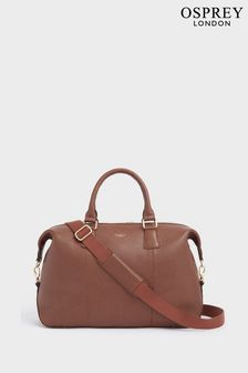 Marrón tostado - Osprey London The Adaline Leather Weekender Bag (C09768) | 352 €
