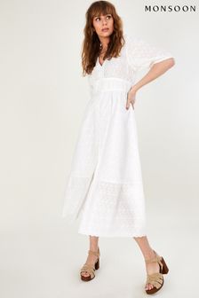 Белое платье миди Monsoon Dolly (C09965) | €94
