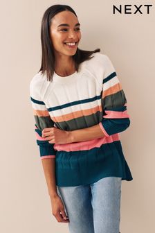 Ribbed Crew Neck Jumper