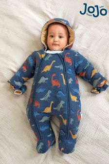 Costum pentru bebeluși comod cu Imprimeuri dinozaur JoJo Maman Bébé (C10433) | 234 LEI