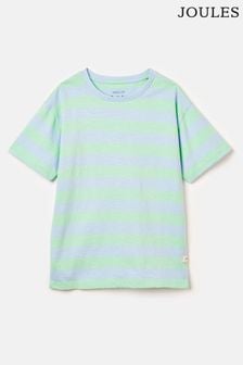 أزرق - Joules Laundered Stripe Short Sleeve T-shirt (C10790) | 7 ر.ع - 8 ر.ع