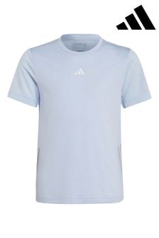 adidas Blue Sportswear Running Aeroready 3-stripes Reflective T-Shirt (C11036) | €13