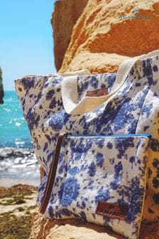 Синяя пляжная сумка и кошелек с принтом тай-дай Seaspray (C11040) | €65