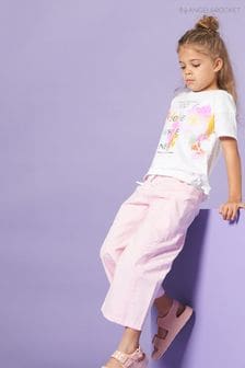 Angel & Rocket Pink Joss Denim Culottes (C11112) | KRW51,200 - KRW59,800