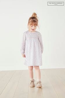 The White Company Penelope Floral Smocked White Dress (C11268) | €21.50