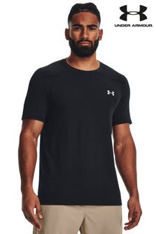 Under Armour Black Seamless Grid Short Sleeve T-Shirt (C11319) | €63