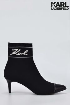 Karl Lagerfeld Pandara Black Mid Ankle Boots (C11621) | 208 €