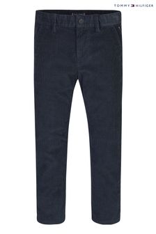 Tommy Hilfiger Blue Stretch Corduroy Chino Trousers (C11636) | 74 € - 87 €