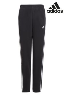 Negru - Pantaloni de sport sport din fleece cu 3 dungi Esențiale Adidas (C11663) | 149 LEI