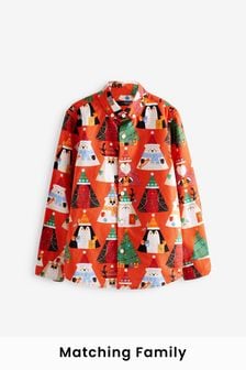 Red Long Sleeve Christmas Shirt (3mths-12yrs) (C11688) | €10 - €13