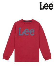 Roșu - Tricou clasic din țesătură lee pentru Mânecă lungă Lee (C11913) | 134 LEI - 187 LEI