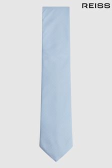 Soft Blue - Фактурный шелковый галстук Blend Церемонии Reiss (C11963) | €73