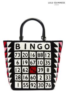 Lulu Guinness Black Black Multi   Bingo Bibi Tote Bag (C12712) | $461