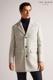 Ted Baker Grey Wool Ealand Three Button Crombie Jacket (C12735) | 531 €